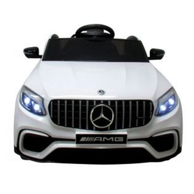 Masinuta electrica cu telecomanda 4 x 4 roti EVA Mercedes AMG GLC 63S R-Sport 3-6 ani alb 180W