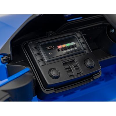 Masinuta electrica cu telecomanda BMW M4 albastru 70W