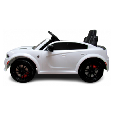 Masinuta electrica cu telecomanda roti EVA 107x68x53 cm Dodge SRT R-Sport 1-5 ani alb 90W