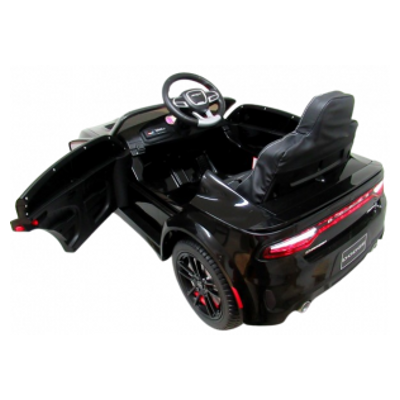 Masinuta electrica cu telecomanda roti EVA 107x68x53 cm Dodge SRT R-Sport 1-5 ani negru 90W