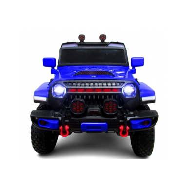 Masinuta electrica cu telecomanda si functie de balansare Jeep X7 4x4 roti gonflabile R-sport albastru 140W