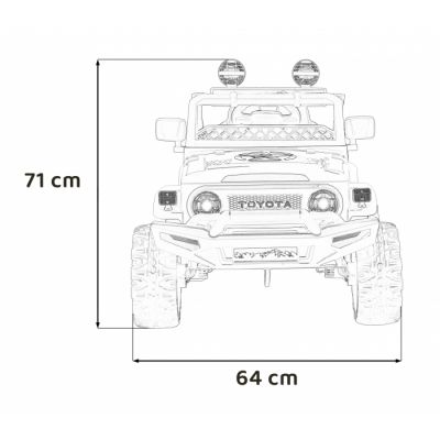 Masinuta electrica cu telecomanda Toyota FJ Cruiser 4x4 roz 90W