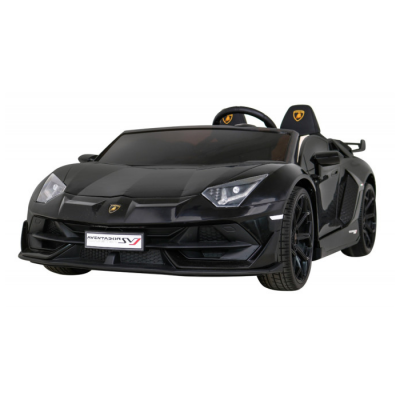 Masinuta electrica DRIFT pentru copii 3-8 ani Lamborghini Aventador SVJ Roadster 24V 500W, scaun tapitat reglabil, Telecomanda 2.4GHz, Bluetooth, faruri si stop cu lumini LED (2028-drift) Negru