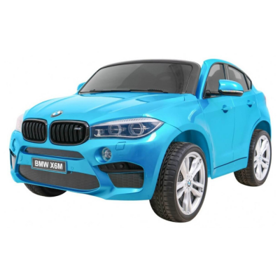 Masinuta electrica pentru copii BMW X6M (2168) XXL cu 2 locuri, Albastru metalizat - Autokids.ro
