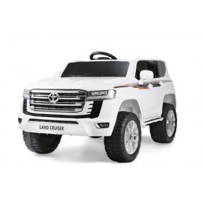 Masinuta electrica pentru 2 copii, Toyota Land Cruiser 140W 12V PREMIUM, alba