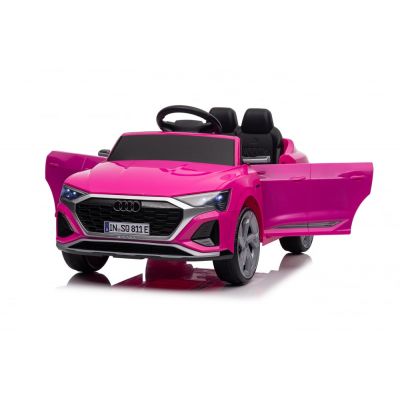 Masinuta electrica pentru copii, Audi SQ8, echipare standard, 70W 12V, telecomanda inclusa, roz