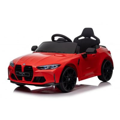 Masinuta electrica pentru copii, Bmw M4 90W 12V 7Ah, roti EVA, scaun tapitat, rosu