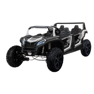 Masinuta electrica pentru 4 copii Buggy RACING 600W 24V 4x4 (A033-air) Alb - Autokids.ro