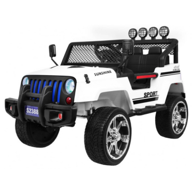 Masinuta electrica pentru copii NEW RAPTOR S2388 4x4 EVA Alb - Autokids.ro