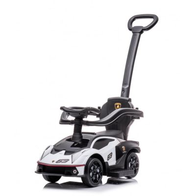 Masinuta premergator pentru copii, 2 in 1, Lamborghini Essenza SCV12, alba