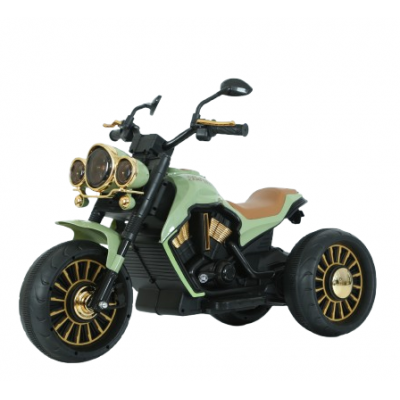 Motocicleta electrica cu 3 roti, Telecomanda, Kinderauto Jocker 70W premium, verde