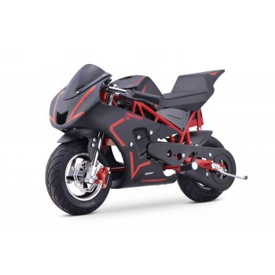 Motocicleta electrica pentru copii NITRO E-Pocketbike Rocket VX 6   800W 36V, culoare rosie