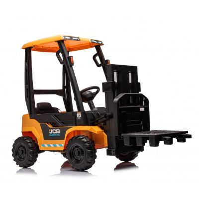 Motostivuitor electric pentru copii, licenta JCB 70W, 12V, echipat STANDARD, galben