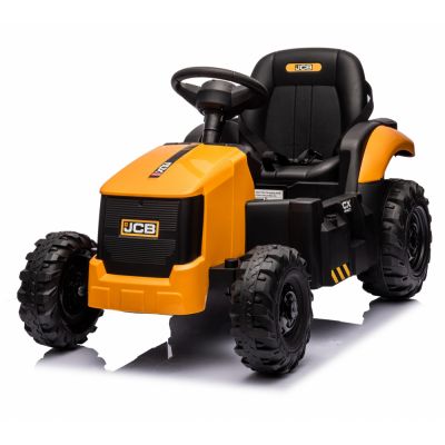 Tractor electric 70W cu telecomanda 2.4G si licenta JCB Yellow