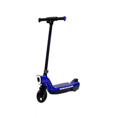 Trotineta electrica pentru copii Kinderauto BJKL168, 45W, 12V 7Ah, lumini ambientale, roti moi, albastra