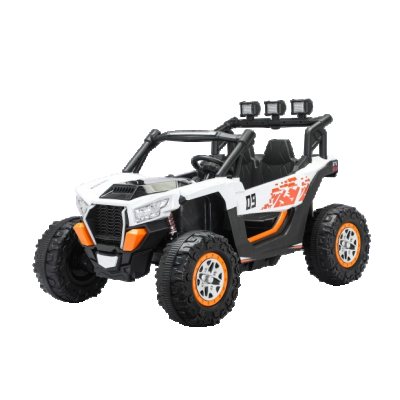 UTV electric 4x4, pentru 2 copii, Kinderauto RZR2000 180W 12V PREMIUM, alb