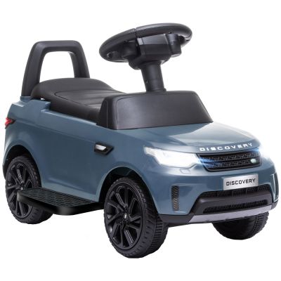 AIYAPLAY Mașină electrică pentru copii 6V, Land Rover, mod condus/mod de împins, faruri, muzică, Albastru deschis | Aosom Romania