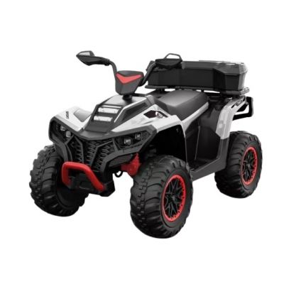 Atv electric copii Nichiduta Grey 12V,roti eva,2 motoare,portbagaj