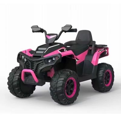 Atv electric copii Nichiduta Pink 12V,roti eva,2 motoare,portbagaj