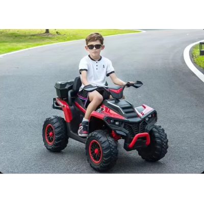 Atv electric copii Nichiduta Red 12V,roti eva,2 motoare,portbagaj