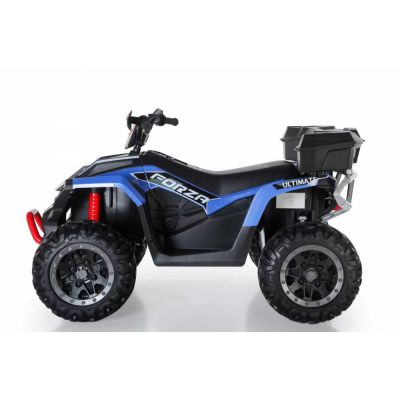 Atv electric copii Nichiduta Ultimate Race Blue 12V,roti eva,2 motoare,portbagaj cu capac,faruri led,functie swing si slow start,amortizor cu arc pe spate