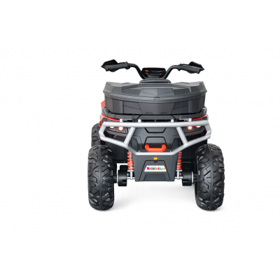 Atv electric copii Nichiduta Ultimate Race Blue 12V,roti eva,2 motoare,portbagaj cu capac,faruri led,functie swing si slow start,amortizor cu arc pe spate