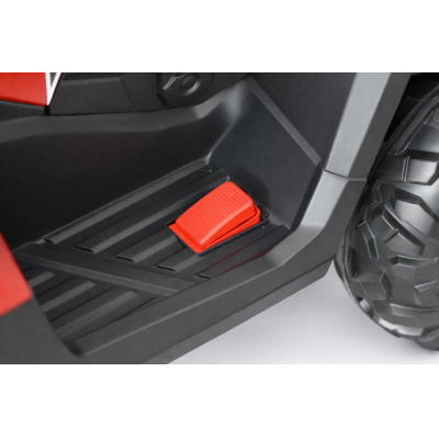 Atv electric copii Nichiduta Ultimate Race Grey 12V,roti eva,2 motoare,portbagaj cu capac,faruri led,functie swing si slow start,amortizor cu arc pe spate