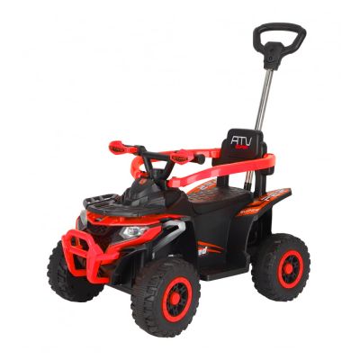 ATV electric cu maner 4 in 1, pentru copii 1-3 ani, Kinderauto Hercules, 35W, 6V, telecomanda, premium, rosu