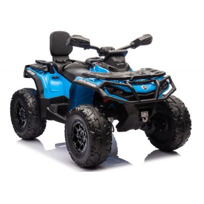 ATV electric pentru 2 copii Can Am Outlender 800W 24V Bombardier, culoare albastra