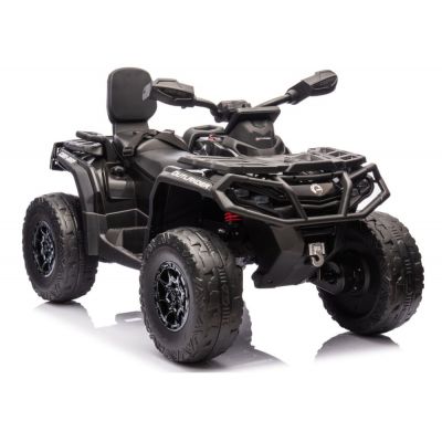 ATV electric pentru 2 copii Can Am Outlender 800W 24V Bombardier, culoare neagra