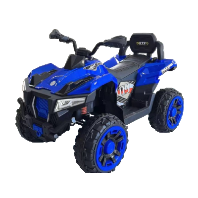 ATV electric pentru 2 copii Kinderauto SuperOffroad V2 4x4 140W 12V 7Ah, albastru