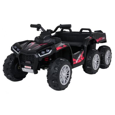 ATV electric pentru copii 2-6 ani, Kinderauto FarmQuad 6x6, 180W, 12V 14AH, roti EVA, culoare neagra