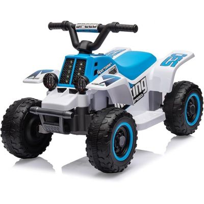 ATV electric pentru copii, Kinderauto CUBA 35W 6V cu telecomanda inclusa, albastru