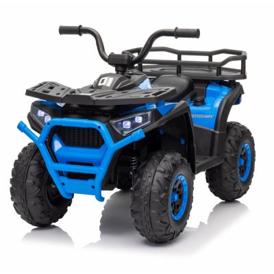 Atv electric pentru copii Nichiduta Desert XRobust 4x4 Speed Blue cu telecomanda,4 motoare, acumulator 24V 4.5Ah,suport picioare,efecte sonore,faruri cu lumini LED,pornire la buton, pedala acceleratie