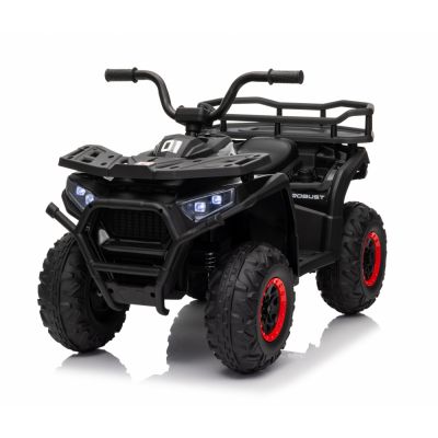 Atv electric pentru copii Nichiduta Desert XRobust Speed Black cu 2 motoare,telecomanda,acumulator 12V 4.5Ah,roti rezistente,suport picioare,manere ergonomice,efecte sonore,faruri cu lumini LED,pornire la buton