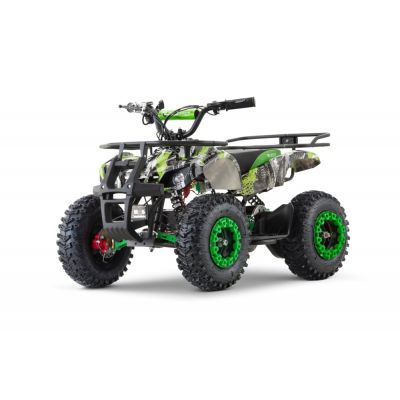 ATV electric pentru copii NITRO Torino Quad 1200W 48V snowy tyres, Green Grafiti