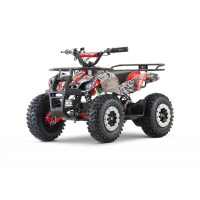 ATV electric pentru copii NITRO Torino Quad 1200W 48V snowy tyres, red Grafiti