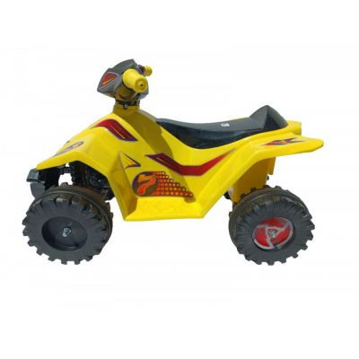 Atv electric pentru copii Ride On Malipen Galben cu sunete, acumulator 6V, greutate admisa 30 kg