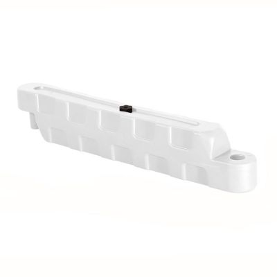 Bariera modulara delimitare traseu karting, piste sau parcari, HDPE, umplere cu apa, anti-impact, rezistenta UV, interior exterior 100x20x25 cm, alb