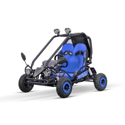 Buggy electric pentru 2 copii NITRO Gokart Hunt 650W 36V 20Ah, culoare albastra