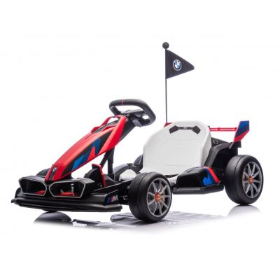 Kart electric pentru copii  BMW Motosport  putere 500W, sasiu ajustabil, rosu