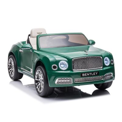 Masina electrica pentru copii Bentley Mulsanne, 2 motoare 35w, mp3, maxim 30 kg, telecomanda, roti eva, verde