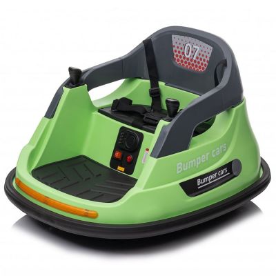 Masinuta busitoare cu telecomanda, Kinderauto Bumper, 70W 12V, verde