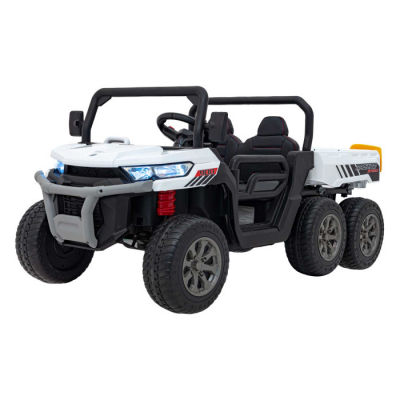 Masinuta eIectrica pentru copii  FARMER TRUCK SPEED 900 4x4 180W (623B) cu basculanta electrica Alb - Autokids.ro