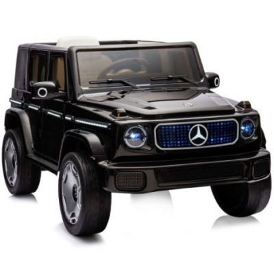 Masinuta electrica Chipolino SUV Mercedes EQG cu scaun din piele si roti EVA black