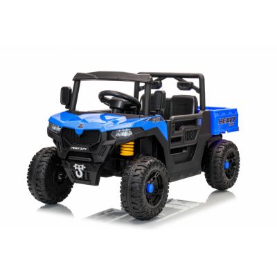 Masinuta electrica copii Nichiduta Heavy Duty Blue cu remorca rabatabila electric,telecomanda 2.4G,2 motoarex35w,acumulator 12V4.5Ah, usi cu deschidere,lumini led, 2viteze