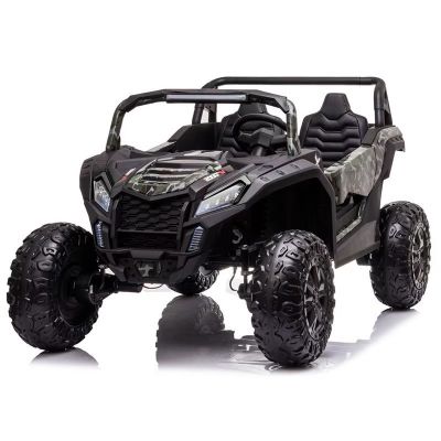 Masinuta electrica copii Nichiduta UTV Racing Black 12V,telecomanda 2.4G,usi cu deschidere,faruri led,pornire la buton,muzica,centura de siguranta