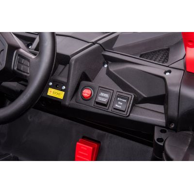 Masinuta electrica copii Nichiduta UTV Racing Pink 12V,telecomanda 2.4G,usi cu deschidere,faruri led,pornire la buton,muzica,centura de siguranta