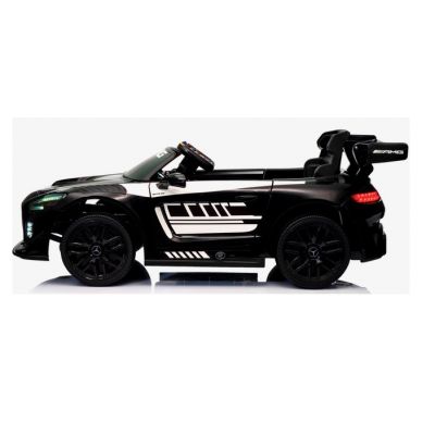 Masinuta electrica cu telecomanda pentru copii Mercedes GT3 Evo Negru 114x69x45 cm, varsta 1-5 ani, roti Eva, scaun din piele Eco, putere 90W