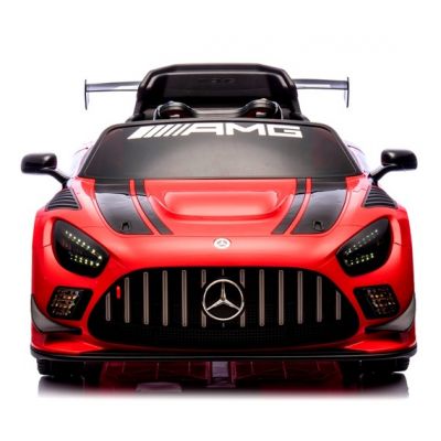 Masinuta electrica cu telecomanda pentru copii Mercedes GT3 Evo Rosu 114x69x45 cm, varsta 1-5 ani, roti Eva, scaun din piele Eco, putere 90W